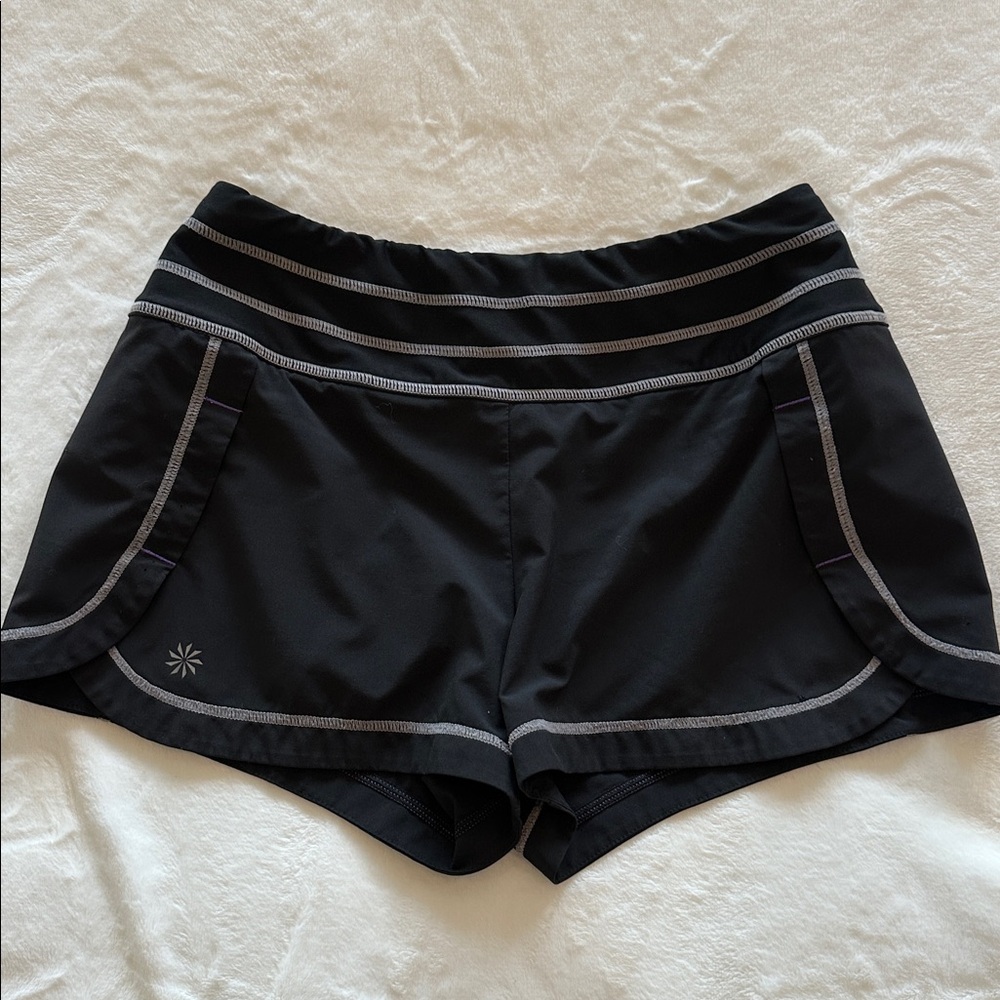 Athleta Mid Rise Running Shorts - Picture 8 of 8